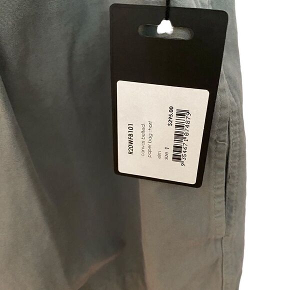 Bassike Canvas Belted Paper Bag Shorts NWT Size Small - Picture 7 of 9